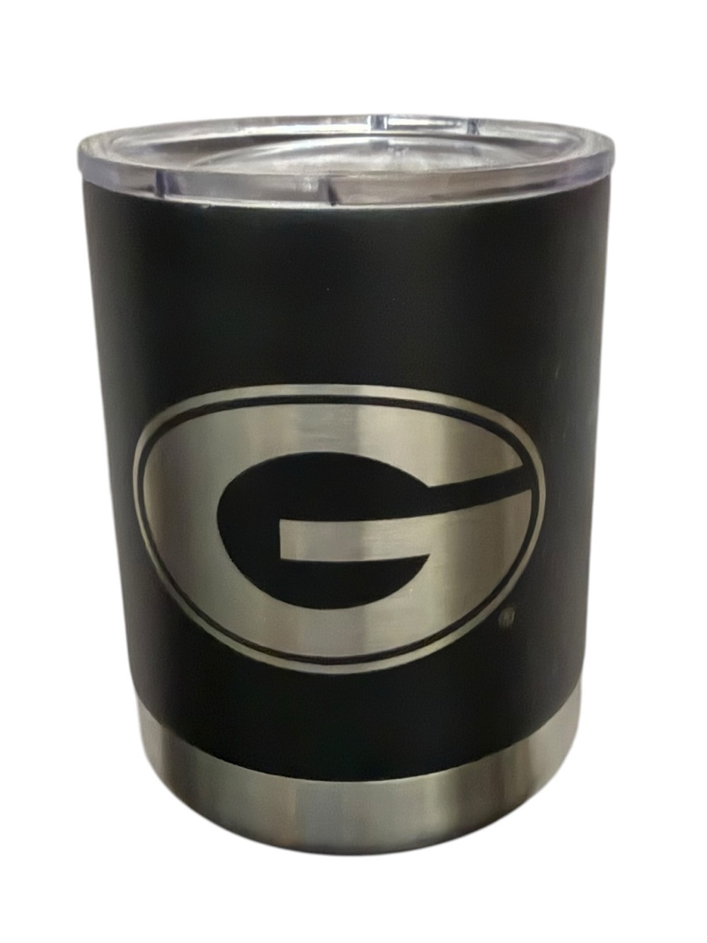 UGA Georgia Bulldogs 12oz Stainless Steel Lowball Tumbler Etched Logo NWOB